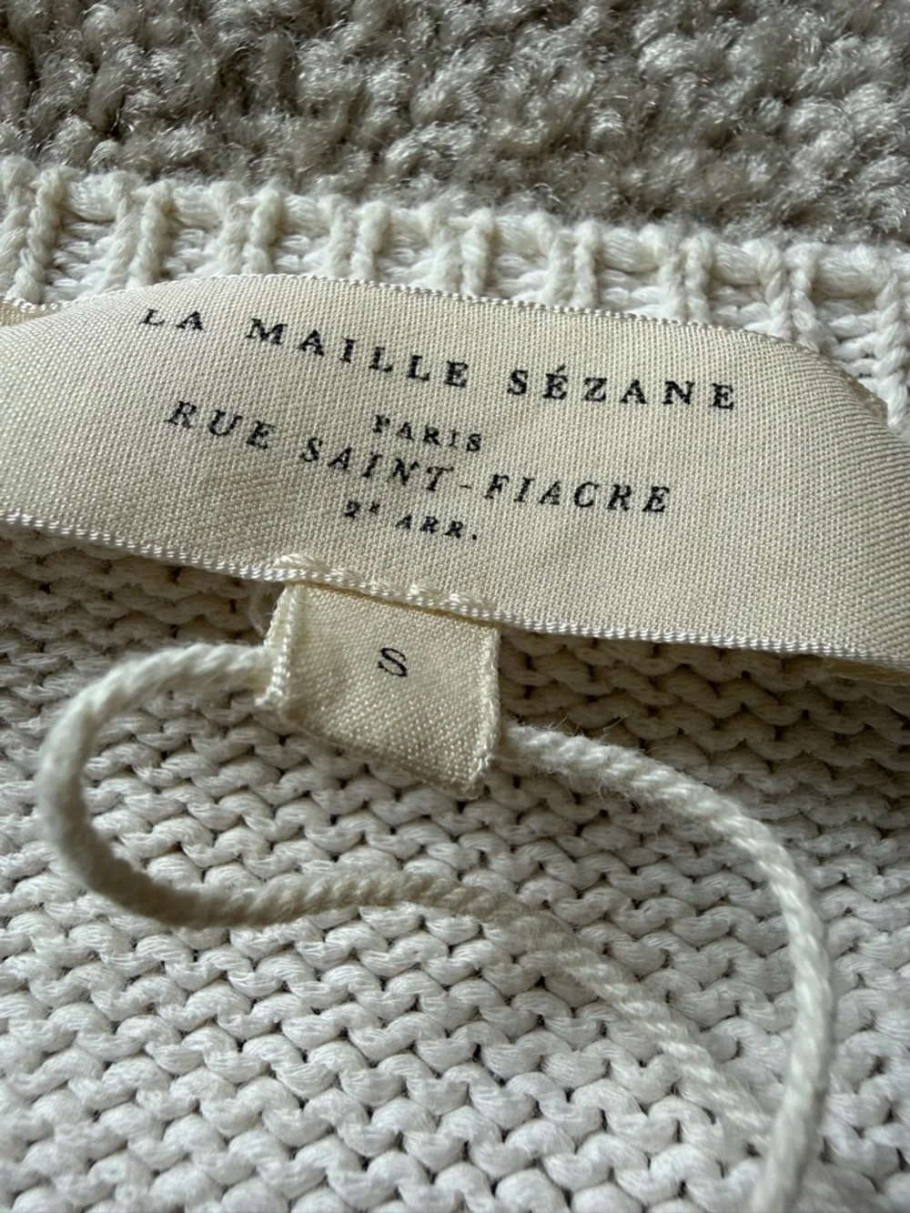 sezane LÉONTINE JUMPER with spot stains size S - Picture 7 of 9